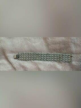 Vintage mid century Mod Coro Silvertone bracelet
